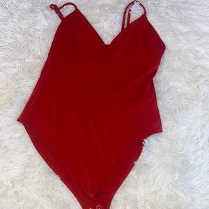 Red bodysuit